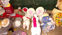 Load image into Gallery viewer, Lot Vintage Christmas Tree Ornaments. Mice Ornaments. All kinds, all different ages and styles. ALL VINTAGE. Kurt Adler, Japan, Taiwan

