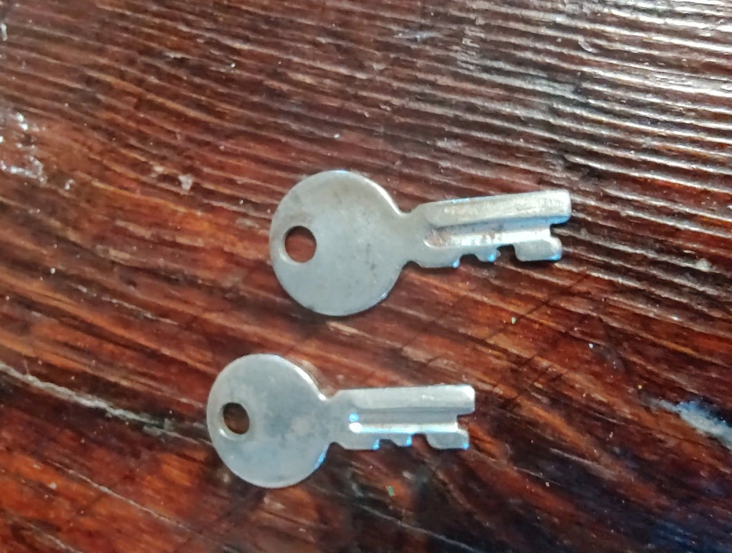 Vintage Pair of Small Steel Keys