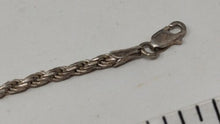 Load image into Gallery viewer, Vintage Italian Sterling Silver Rope Bracelet .925, Made In Italy 1980-1990
