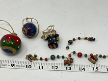 Load image into Gallery viewer, Vintage Lot of Christmas Ornaments. Assorted lot of miniature and small ornaments.
