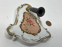 Load image into Gallery viewer, Vintage Elfinware Pen Stand. Shabby Chic Porcelain Fountain Pen Holder. Bakelite Fountain Pen Included!

