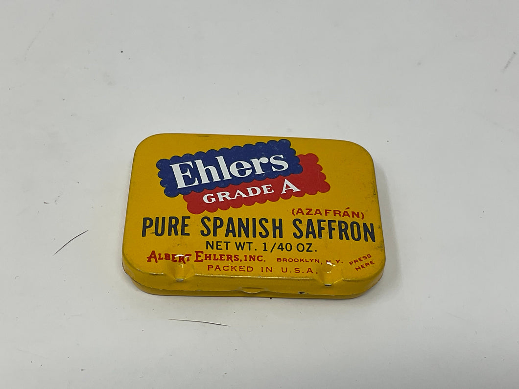 Vintage Saffron Spice Tin