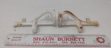 Load image into Gallery viewer, Antique White Porcelain Bathroom Shelf Rack Wall Mount Brackets Porcelain-Set
