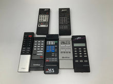 Load image into Gallery viewer, Choice of One Vintage Retro Looking VCR Television Remote for Prop. Old VCR/TV Remotes. Sold as-is for intrinsic value.
