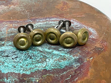 Load image into Gallery viewer, One MCM Brass Bureau Knob. MCM Dresser Knob from Blond Furniture Piece. 5/8 inch 6 available
