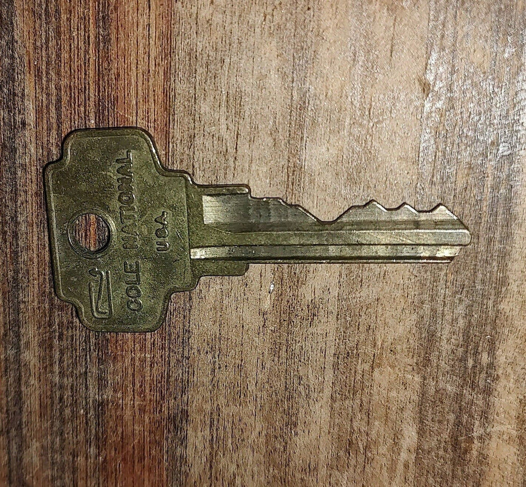 Vintage Brass Cole National Flat Key