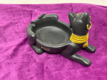 Load image into Gallery viewer, BASTET Black Cat Egyptian Goddess Ashtray new in box
