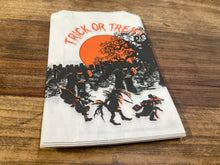 Load image into Gallery viewer, SALE. ONE Old Vintage Halloween Trick or Treat Goodie Bag. Paper Treat Sack. UNUSED. Cemetery. Graveyard.
