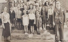 Load image into Gallery viewer, Antique 1920s-30s Framed Photo Of Massachusetts School. B&amp;W Class Picture 8x6
