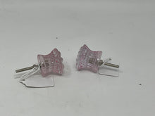 Load image into Gallery viewer, Reproduction Sandwich Glass Style Pink Dresser Knobs. Sold individually.
