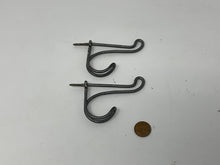 Load image into Gallery viewer, One Large Twisted Wire Self Screw In Wall Hook. Vintage Coat Hat Purse Cloak Room Office Schoolhouse Hook. Choice of One. Unique Design.
