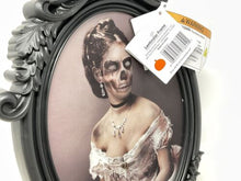 Load image into Gallery viewer, Halloween Decor Gothic Scary Woman Lenticular Light Up Sounds Framed NWT
