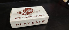 Load image into Gallery viewer, Vintage Eyeglasses Strap Advertising box with Contents. Play Safe Glass Gard.
