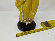 Load image into Gallery viewer, Vintage Souvenir Doll from India. Handmade Krishna Indian Folk Art Doll on Wooden Base.
