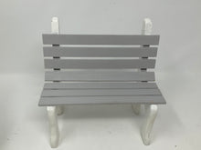Load image into Gallery viewer, Vintage wooden doll park bench
