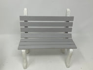 Vintage wooden doll park bench