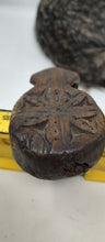 Load image into Gallery viewer, Vtg Hand Carved Protective Wooden Animal Amulet. Swat Wooden Buffalo Amulet.
