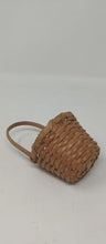 Load image into Gallery viewer, Vintage miniature Craft Or Ornament basket with Handle 3&quot; x 6&quot;
