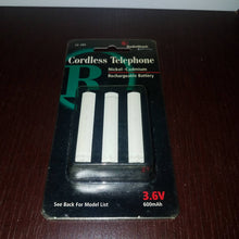 Load image into Gallery viewer, VINTAGE 90s Cordless Phone Radio Shack Rechargeable Battery. Unopened Model 23-295 3.6V AT&amp;T, Sony or V-Tech. Prop Dept Set Design
