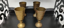 Load image into Gallery viewer, tiny brass chalices. vintage altar cups.
