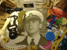 Load image into Gallery viewer, Vintage Trinket Lot Box full of Genuinely Old Antique Junk Drawer Treasures Goblin Stuff, Misc. Hardware, Ephemera, Game Pcs, Photos, Toys

