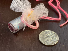 Load image into Gallery viewer, Tiny Handmade Unicorn Farts Amulet. Teeny bottle of Unicorn Farts.

