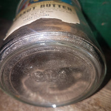 Load image into Gallery viewer, Vintage Santa Fe Brand Peanut Butter Jar with a Peter Pan Brand lid. 12 ounce jar.
