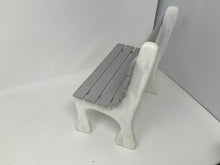 Load image into Gallery viewer, Vintage wooden doll park bench
