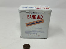 Load image into Gallery viewer, Vintage Band Aid Brand Tin Can. Clean inside and out. Band Aid Bandage Tin.

