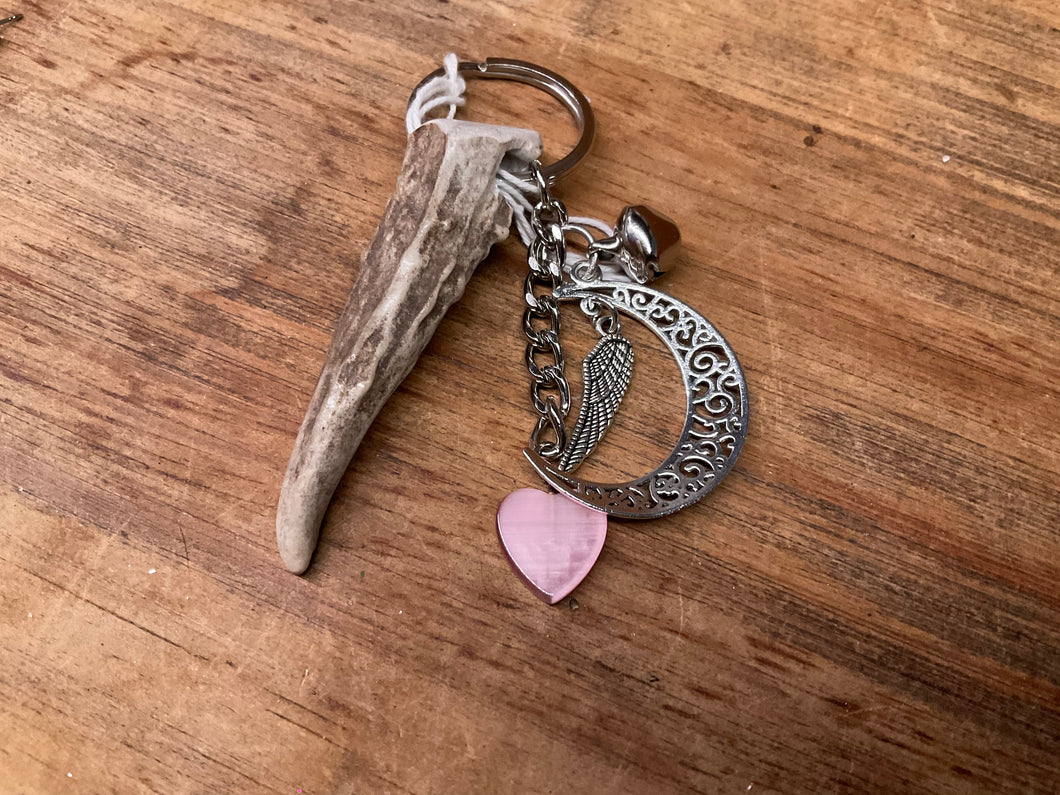 Handmade Antler Tip Keychain