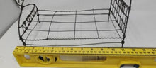 Load image into Gallery viewer, Antique Wire Doll Bed. Scrolled Wire Heart Design. 11&quot; x 7&quot;
