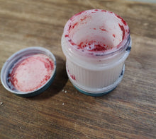 Load image into Gallery viewer, Vintage Milk Glass Shoe Polish Jar Lady Esquire Double Ended Jar
