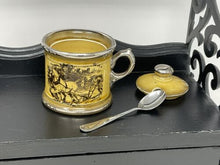 Load image into Gallery viewer, Vintage Ridgway Coaching Days And Ways Jam Pot Jelly Jar Sugar Bowl Covered Jar
