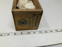 Load image into Gallery viewer, Vintage Cheese Crate with Sanitized and Ethically Sourced Found Animal Bones.
