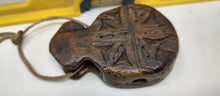 Load image into Gallery viewer, Vtg Hand Carved Protective Wooden Animal Amulet. Swat Wooden Buffalo Amulet.
