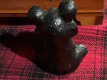 Load image into Gallery viewer, Vintage Carved Coal Teddy Bear Handcrafted From Anthracite, Excellent condition. Vanguard.

