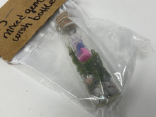 Load image into Gallery viewer, Handmade Wish Jar Crystals Intention Bottle. So cute. Great for gift. Clear Quartz or Mixed Crystals Choice
