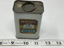 Load image into Gallery viewer, Very Early Spice Tin. Antique University Spice Tin. Vintage Spice Can.
