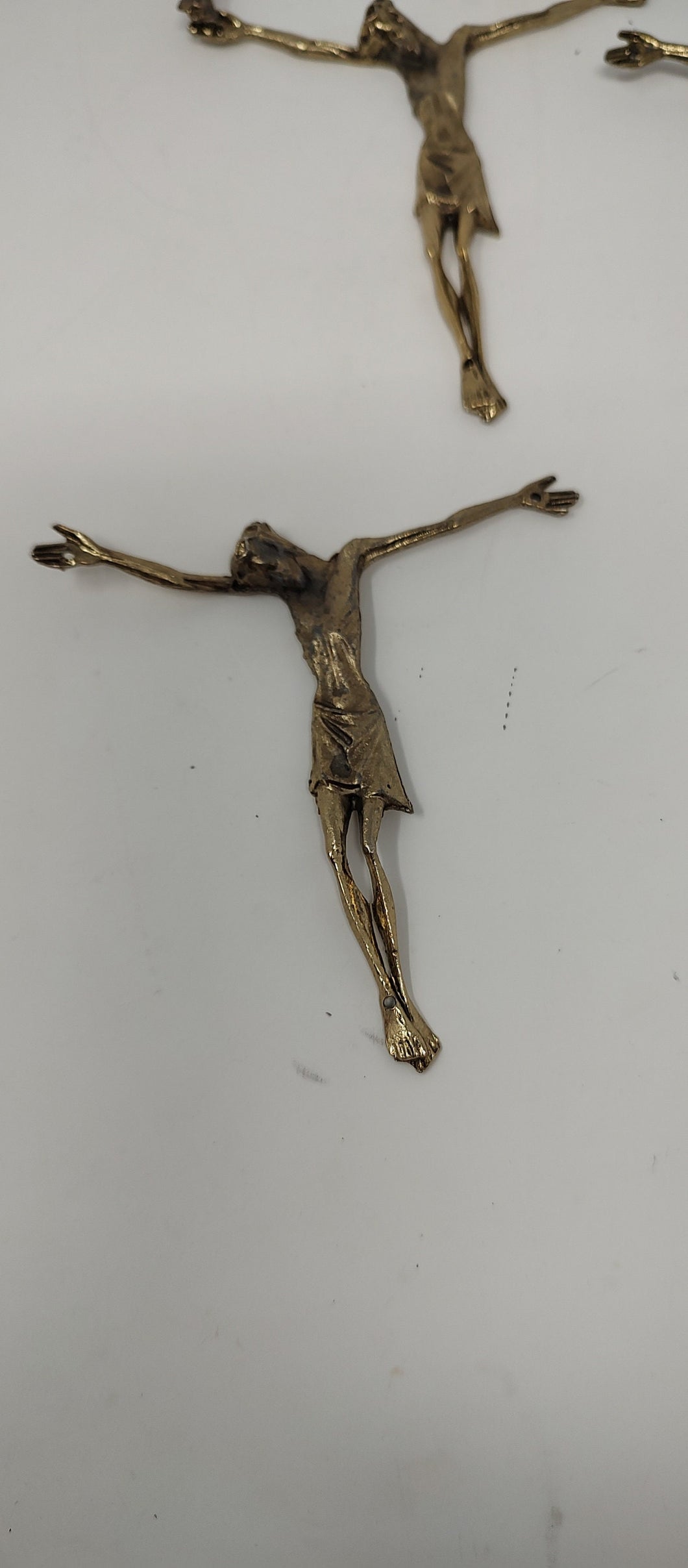 Brutalist Jesus Crucifix. Cast Metal MCM Christ. Choice of 1. No cross.