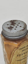 Load image into Gallery viewer, RARE Antique Three Crow Brand SPICE Co Atlantic Spice Shaker JAR BOTTLE w/ LABEL
