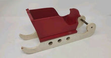 Load image into Gallery viewer, Vintage Primitive Wooden Santa Sleigh Antique Tabletop Christmas Decoration
