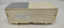 Load image into Gallery viewer, vintage mcm transistor radio that looks like a credenza. soooooooo cute and retro. National Panasonic R8. As is for prop, set design, decor

