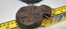 Load image into Gallery viewer, Vtg Hand Carved Protective Wooden Animal Amulet. Swat Wooden Buffalo Amulet.
