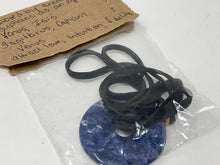 Load image into Gallery viewer, Vintage Lapis Donut Pi Pendant on Suede Cord.
