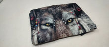 Load image into Gallery viewer, Wolf T-Shirt Size Large Mountain Manimals DJ Fen by David Penfound Blue Tye Dye
