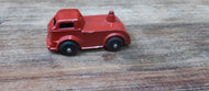Barclay Metal Mites Delivery Semi Truck Slush Mold Die Cast Barclay Red Transporter Truck
