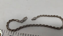 Load image into Gallery viewer, Vintage Italian Sterling Silver Rope Bracelet .925, Made In Italy 1980-1990
