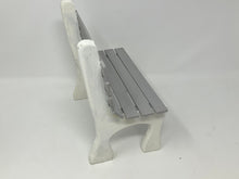 Load image into Gallery viewer, Vintage wooden doll park bench
