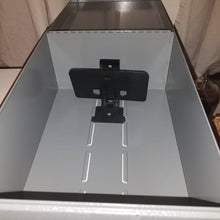 Load image into Gallery viewer, Extra Large Vintage Steel Grey Storage Box for Ephemera, file cards, etc. 12x8.5x6

