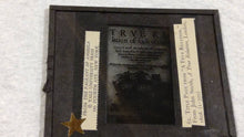 Load image into Gallery viewer, Antique Glass Negative. Title Page from A True Relation. John Smith. From the Pageant of America, Yale University Press. 3&quot; x 4&quot;
